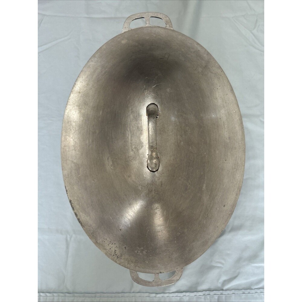 Vintage Master Maid Cast Aluminum Oval Dutch Oven Roaster w/Lid Made In USA - Picture 2 of 11
